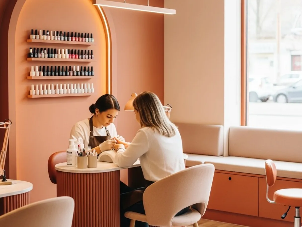 Manicura especialista asignada por técnica